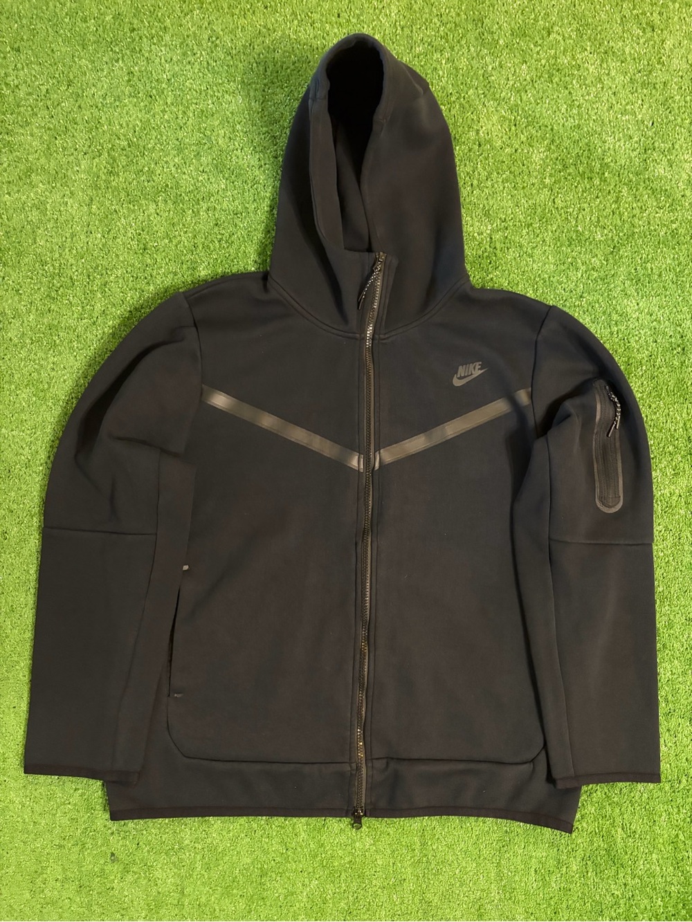 Nike Tech Black Zip Up Hoodie